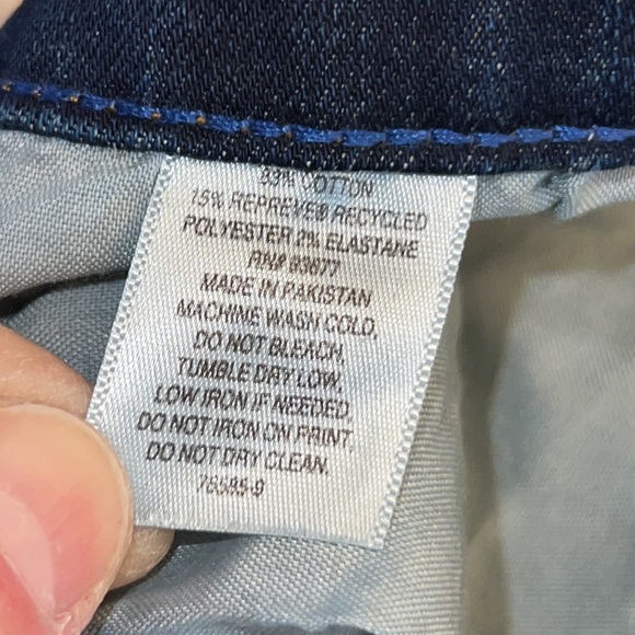 New Mens Arizona Dark-Rinse Flex Taper Straight Leg Jeans - Picture 4 of 5